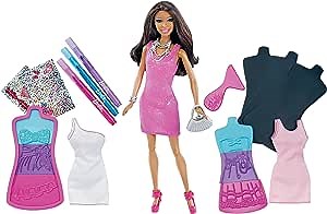 Barbie Fashion Design Plates African-American Doll