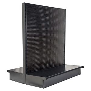 [Hot Item] Versatile Retail Gondola Shelving Unit in Sleek Black Finish