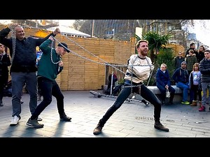 I learn to escape from a straightjacket! | Steven Bridges