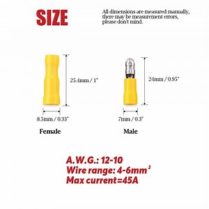 [Hot Item] Brass Electric Crimp Bullet Wire Terminal Connector