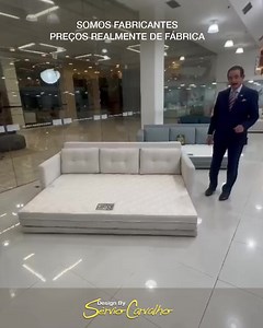 Linha de sofás-camas Gallery e Louvre: em tecido com mais de 120 opções de cores ou 100% em couro. As maiores cama de casal da categoria com os colchões em molas individuais ensacadas. E, melhor, toda a linha por preços realmente de fábrica. —-—- ENDEREÇOS _ SHOPPING LAR CENTER: Av. Otto Baumgart, 500 Vila Guilherme São Paulo/SP Fone (11) 2251-2683. _ SAÚDE - BOULEVARD: Av. Miguel Stefano, 1.400 Saúde - São Paulo/SP Fone: (11) 5072-2948 _ RAPOSO TAVARES: Rod. Raposo Tavares, km 16 Sentido São Pa