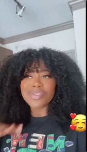 Afro Kinky Curly Wig With Full Bangs Synthetic Lace Front Wig Pre Plucked 200 Density Short Curly Synthetic Fiber Hair Lace Wigs For Women