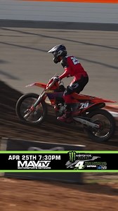 Tune in tonight to @mavtv for RCSX at Daytona the World Center of Racing 🏁🏆 7:30pm EST 📺 #RCSX | Ricky Carmichael Daytona Amateur Supercross Championship