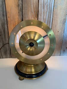 Unique Art Deco Brass Target “raf Roundel-style” Illuminated Clock, Industrial, Machine Age - Etsy