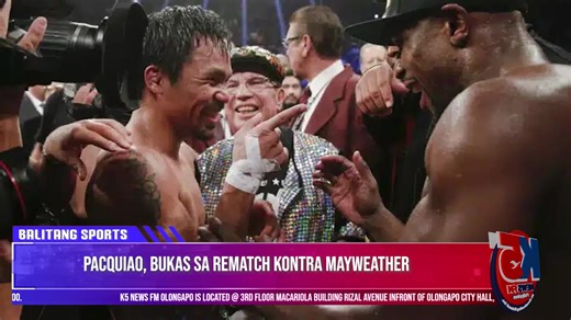 PACQUIAO, BUKAS SA REMATCH KONTRA MAYWEATHER July 23, 2025 | Angelo Turno 88.7 MHz – K5 News FM Olongapo #DTX500 #DTXCOFFEEMIX #MIGHTYCEE #DTXPREMIUMCOFFEE #D3BIO #RYUCoffee Mabibili Sa Lahat Ng Branches Ng Clinica De Alternativo At Sa Mga Nangungunang Botika Sa Inyong Lugar | K5 News FM Olongapo Digital News