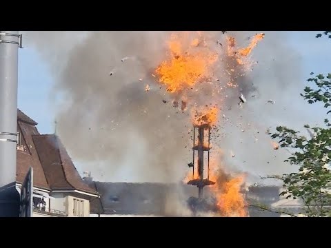 12:48 Minuten braucht die berühmteste Winterstrohpuppe 🔥beim SÄCHSILÜÜTE 2026 bis Kopf explodiert.🇨🇭