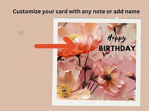 Printable Happy Birthday Card, Digital Download, Personalized Name Greeting Card, Customize Text - Etsy Canada