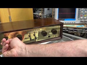pair 1950s Fisher 50C demonstration + tone control test