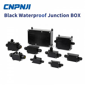 [Hot Item] Cnpnji Protective Cable Black Waterproof Junction Box IP68 Black Terminal Box