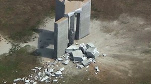 A Georgia monument was destroyed. Locals blame conspiracy theories