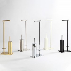 [Hot Item] Multi-Functional Free Standing Portable Bathroom Toilet Cleaning Brush and Holder