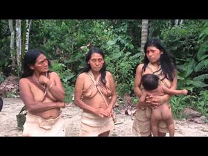 Waraoni Indian Tribe in the Amazon, Ecuador
