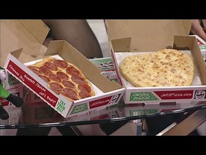 Jets Pizza offers heart shaped pizza