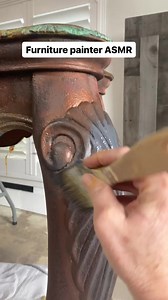 The result is fun to see, but so is the process… 👀👏🏼 These yellow & green patina sprays make such a cool effect! Stay tuned for the how-to (& this full console table) #furniturepainting #patina | TraceysFancy