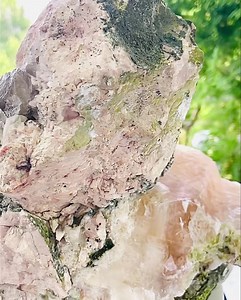2.2K views · 563 reactions | Symbiotic specimen of smokey crystal calcite and green tourmaline #crystal #specimen | SD Crystal | Facebook