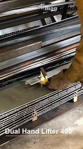 Simply lift pieces of metal and carry them from left to right with our dual hand lifters. With easy switching on and off and perfect positioning, lifting metal pieces becomes safer and more efficient than ever. 🧲 magswitch.com #magswitch #dualhandlifters #lifting #metal #safety #workshop #magnets #efficient | Magswitch Technology