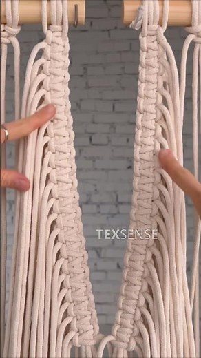 DIY Macrame Hanging Chair 🤎 #diy #macrame #macrametutorial #louisvuitton #texsense #swingchair