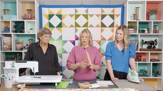 ‘Tis the season for table runners! As the holidays approach, we love to make ‘em by the dozens—both for gifting AND for keeping. This week, the Doan girls have dreamed up three new hexi table runners. Jenny’s is appliqued, Misty’s is pieced, and Natalie’s is a “fractured” beauty with easy sashing strips. So pull out your trusty half-hexagon ruler because we have some runners to make! Watch now: https://bit.ly/tp_halfhexirunner_fb | Quilting Deals - Missouri Star Quilt Co