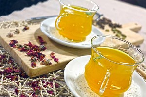 This healthy turmeric tea is a popular tea beverage in Asia, often called the “liquid gold” for the amount of healthy benefits you can get from it. Get the full recipe at Food Post, ICCA Dubai Blog. (http://blog.iccadubai.ae/turmeric-week-healthy-turmeric-tea/) #iccachef #iccadubai #Turmeric | ICCA Dubai