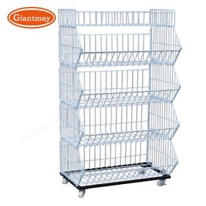 [Hot Item] Giantmay Retail Shop Basket Grid Display Mesh Metal Wire Stand