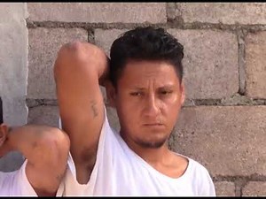 Presentación de detenidos en Usulután