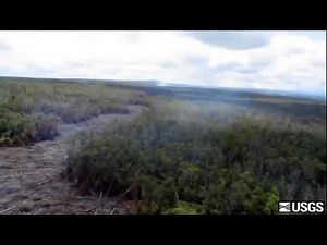 Lava goes into crack in East Rift Zone