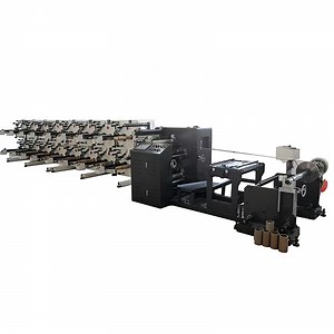 [Hot Item] Factory Direct Automatic Servo Multi Head Tape and Kraft Paper Traverse Spooling Winder Slitter Rewinding Slitting Machine