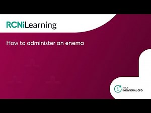 How to administer an enema