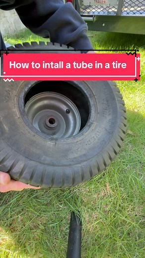 Install Lawn Tractor Tire Tube Easily