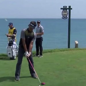 Bubba Watson overdrives a 404-yard hole at Whistling Straits