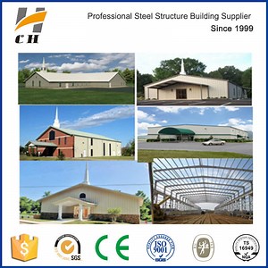[Hot Item] Easy Install Prefab/ Prefabricated Light Weight Metal Building Steel Structure Frame Church