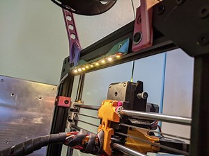 2020 extrusion led mount #3DPrinting #Timelapse