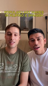 22K views · 143 reactions | Popular Spanish last names in Filipino  and Spanish #filipino #spanish #words #manila #language #valencia #barcelona #filipinocommunity #languageexchange #comparison #couple #traveller #philippinestravel #spain n #philippines #colonization #guapo #gwapo #cruz #lopez #velasquez #rodriguez #martinez | Dom and Alvaro | Facebook