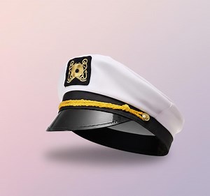 White Sailor Captain Hat Adjustable Yacht Cap - Etsy Canada