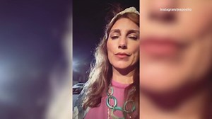 Jennifer Esposito on the set of 'Awkwafina Is Nora from Queens' with BD Wong