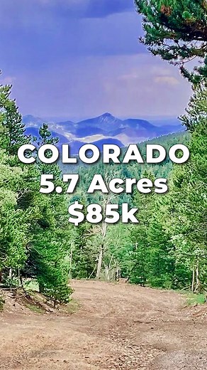 LANDIO on Instagram: "5.7 Acres of MOUNTAIN LAND for SALE in COLORADO with Road Access & Multiple Potential Building Sites for $85k. This 5.7 Acre Property in the Rocky Mountains of Colorado has Mature Trees, Camping Areas and an Outhouse. The Property is less than 1 mile from the Arapaho National Forest and less than 7 miles from Idaho Springs. There is an abundance of wildlife in the area including Moose, Elk and Mule Deer. View Property Details at: LANDIO.com LANDIO ID: CO_Clear-Creek_00002 C