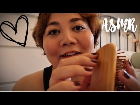 ASMR Pampering: Face, Hair Care & Plucking ( soft spoken, personal attention)