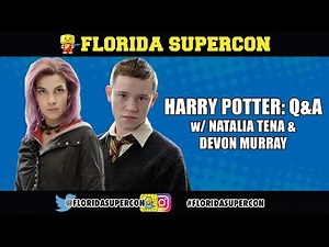 Natalia Tena and Devon Murray (Nymphadora Tonks and Seamus Finnegan) Harry Potter Comic Con Q&A
