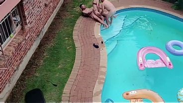 Flying around with my drone and the neighbours had an orgy in the swimming pool