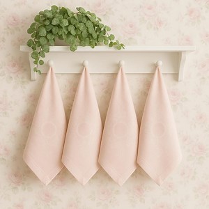 NAPKINS, Blush Pink Damask Napkins - Set of 4 - Vintage Elegant Table Linens - Etsy