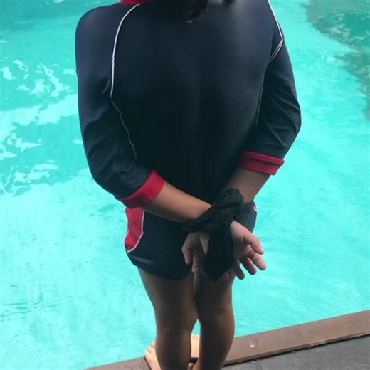 with #drownproofing survival technique, it is possible to remain afloat for a long time with minimal effort even with hands and feet tied, thus demonstrating that it is possible to survive even when injured or otherwise disabled. the technique is easy to learn and does not require arduous training, advanced swimming level or a high standard of physical fitness. easily performed by a 4 yrs old toddler, please contact us for further details. . #whatatribekids #watersurvivalskills #whatatribediver 