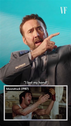 8K views · 109 reactions | #NicolasCage reveals the move he stole for #Moonstruck. | Vanity Fair | Facebook