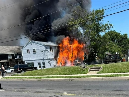 Fire Damages Penndel Borough Home