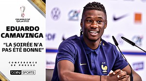 🇫🇷🗨️ Le forfait de Benzema, sa position préférentielle, ses objectifs… 👉 Revivez la conférence de presse d’Eduardo Camavinga ! 🏆 #beINFWC2022 | beIN SPORTS France