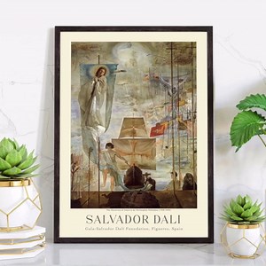 Salvador Dali Poster Prints - Museum Gallery Exhibition Art, Vintage Home Wall Art & Office Wall Decor