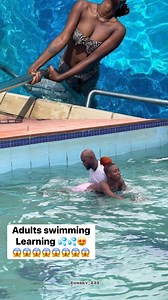 Adults swimming pool lessons #swimming #funnymoments #goviral | donsky_235