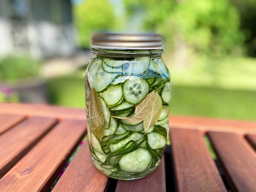 Danish Cucumber Salad - Easy recipe for pickled cucumbers