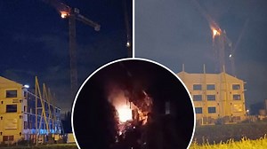 Brand in torenkraan op 40 meter hoogte op werf in Mechelen: brandweer laat cabine gecontroleerd uitbranden