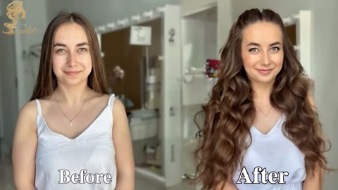 Halo Hair Extensions Real Human Hair, S-noilite Hair Halo Extensions for Women 18inch Medium Brown Halo Extensions Invisible Wire HairExtensions