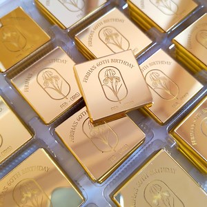 Birthday Chocolate, Birth Month Flowers Favors, 30th, 40th, 50th, 60th, 70th, Custom Birthday Favours, Party Favors, Anniversary - Etsy